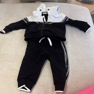 Givenchy Black and White Kids Jogger Set